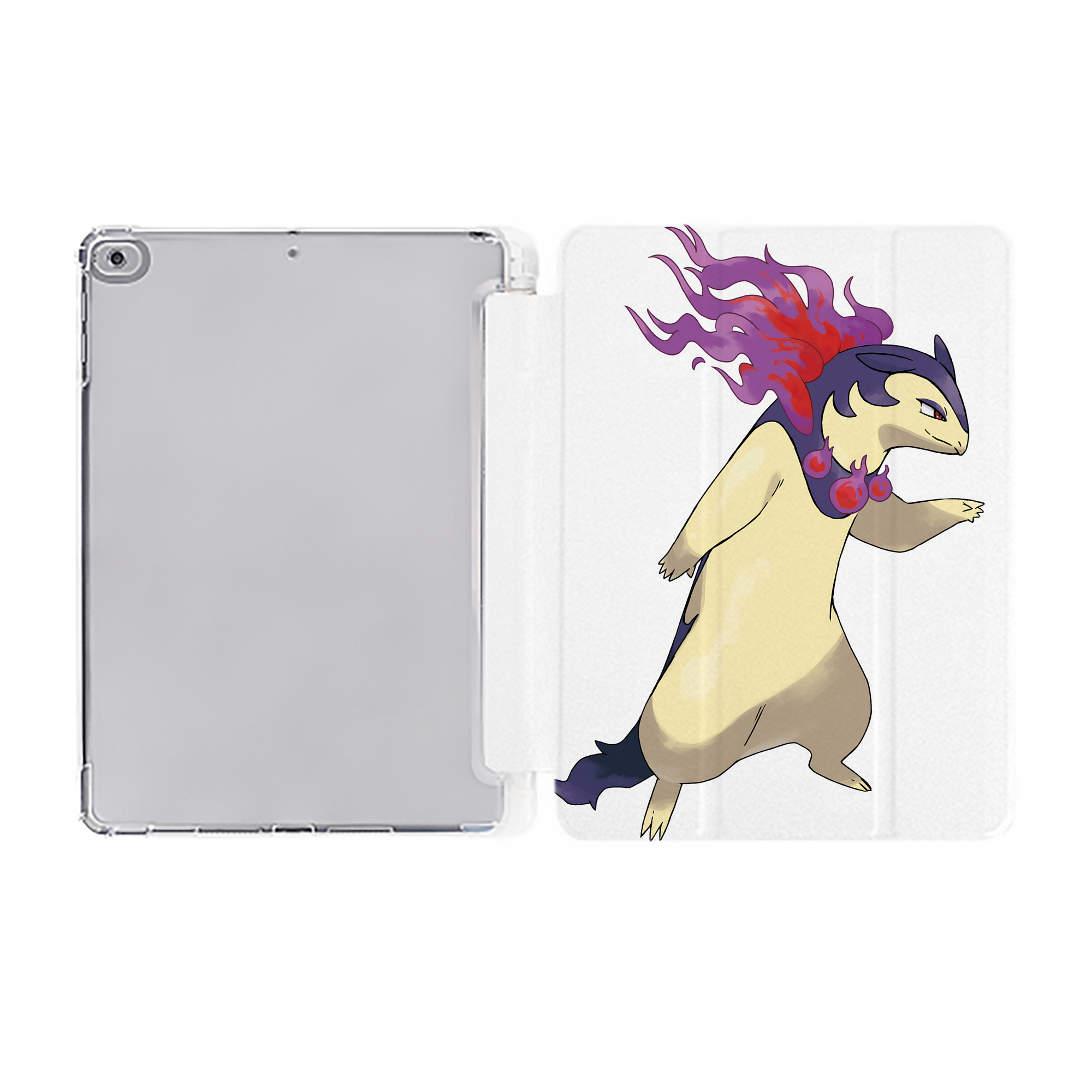 （画像用） ポケットモンスター Pokémon IPad ケース ペン収納付き 三つ折りスタンド PUレザー×シリコン 対応機種9.5/10.5/10.9インチ